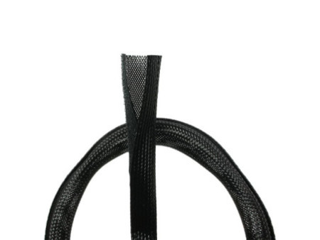 LogiLink Gaine pour câble, en tissu, noir, 1,80 m