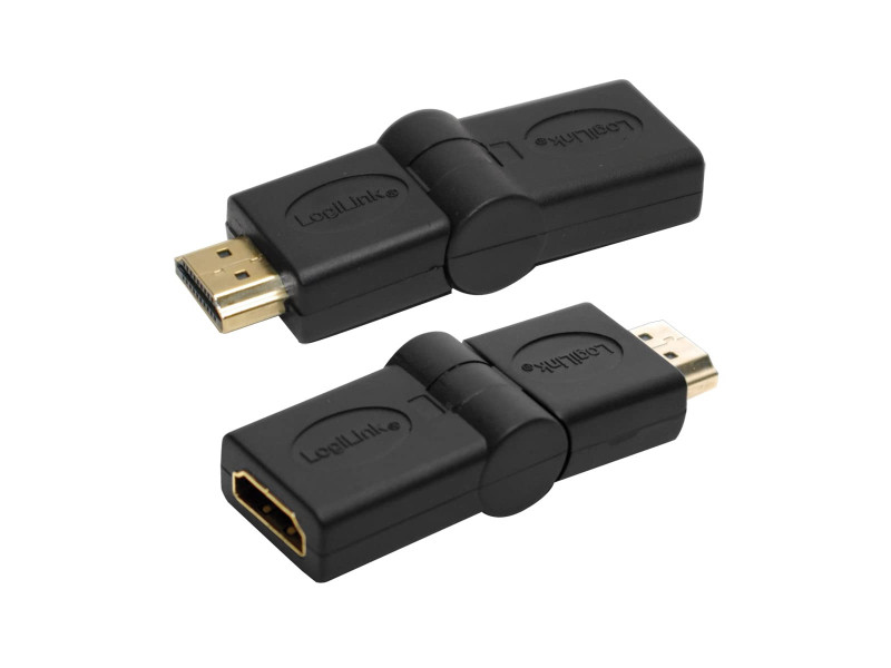 LogiLink Adaptateur HDMI femelle - HDMI mâle, inclinable