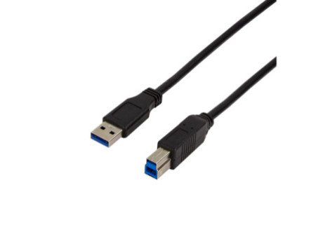 LogiLink Câble USB 3.0, USB-A - USB-B mâle, 1 m, noir