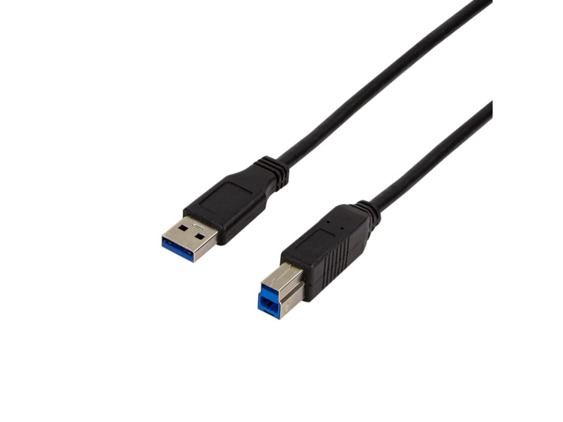LogiLink Câble USB 3.0, USB-A - USB-B mâle, 1 m, noir
