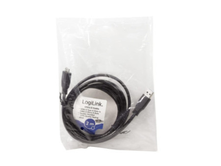 LogiLink Câble USB 3.0, USB A - micro USB B mâle, 2 m