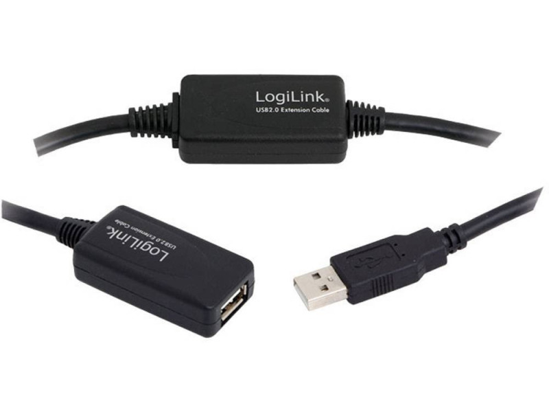 LogiLink Rallonge USB 2.0, 25 m