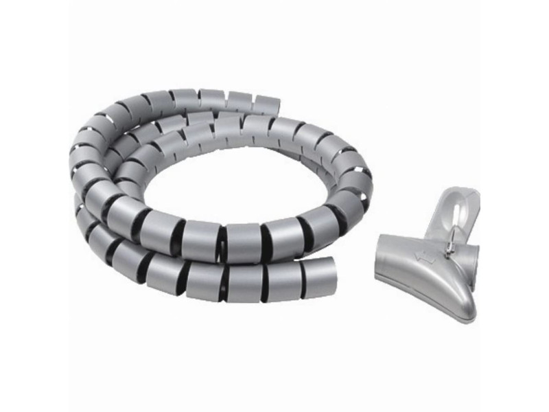 LogiLink Attache-câbles, 1,5 m, diamètre: 25 mm, gris