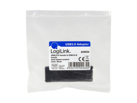 LogiLink Adaptateur USB 3.0, USB A femelle - USB A femelle