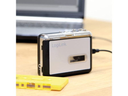 LogiLink Walkman, avec fonction convertisseur, noir/argent