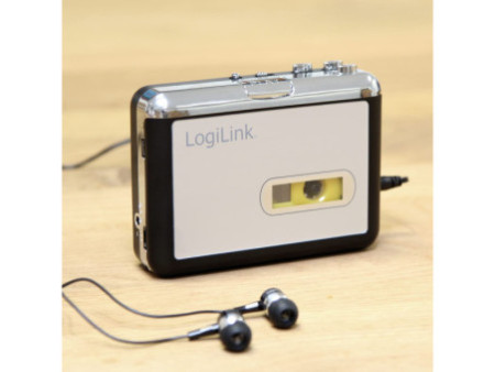 LogiLink Walkman, avec fonction convertisseur, noir/argent