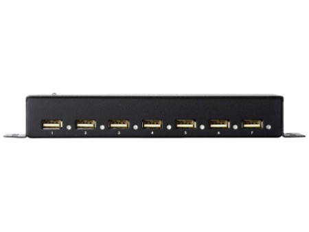 LogiLink Hub USB 2.0 pour un montage mural, 7 ports, boîtier