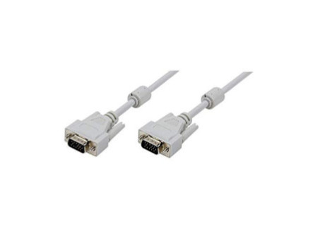 LogiLink Câble VGA pour moniteur, mâle - mâle, gris, 5 m