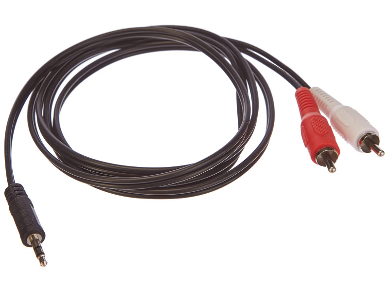 LogiLink Câble audio, 2x RCA mâle - jack mâle 3,5 mm