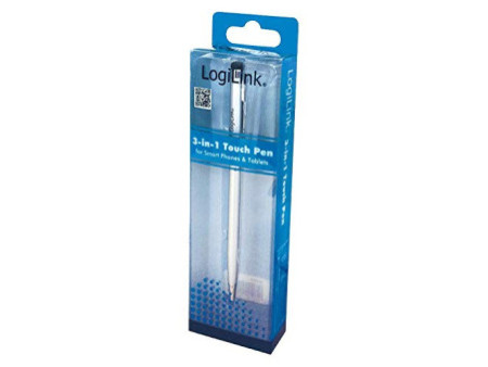 Logilink Stylet avec stylo à bille, argent