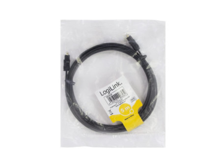 LogiLink Câble audio, Toslink mâle Toslink mâle, 5 m