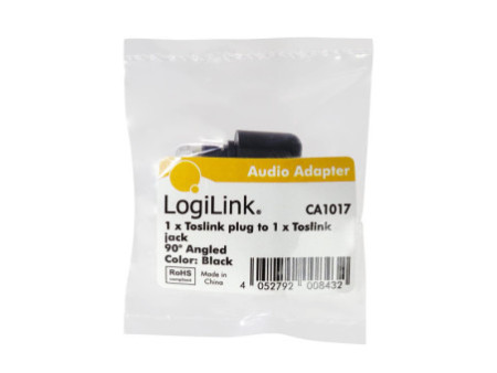 LogiLink Adaptateur audio, Toslink mâle - Toslink femelle