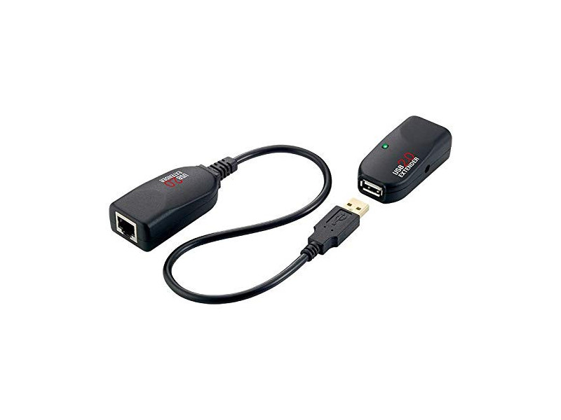 LogiLink Kit Extender USB 2.0, Twisted Pair, noir