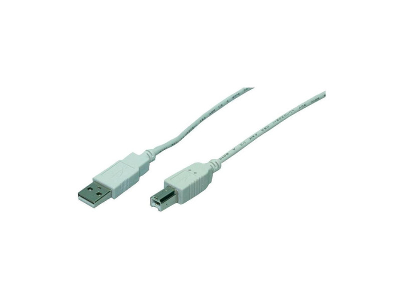LogiLink Câble USB 2.0, USB-A - USB-B, 3,0 m