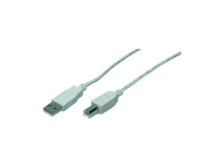 LogiLink Câble USB 2.0, USB-A - USB-B, 3,0 m