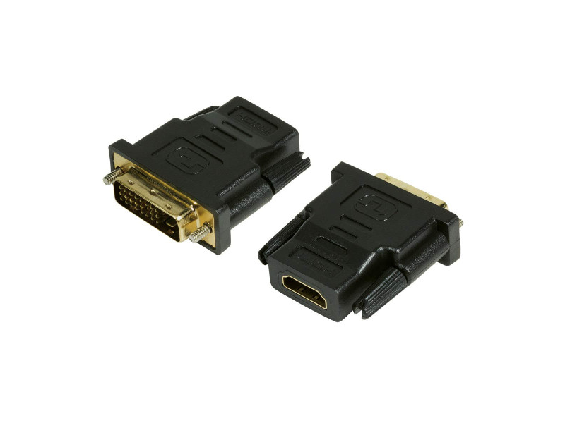 LogiLink Adaptateur HDMI femelle - DVI-D 24+1 mâle, noir