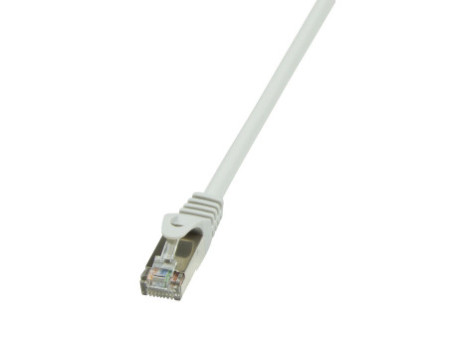 LogiLink Câble Patch, Cat. 5e, F/UTP, 1 m, gris, gaine en