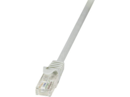 LogiLink Câble patch, Cat. 5e, U/UTP, 0,25 m, gris, gaine en