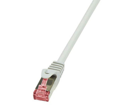 LogiLink Câble patch, Cat. 6, S/FTP, 0,25 m, gris