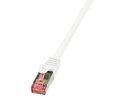 LogiLink Câble patch, Cat. 6, S/FTP, 0,5 m, blanc