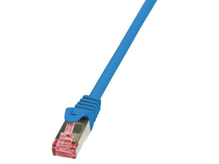 LogiLink Câble patch, Cat. 6, S/FTP, 0,5m, bleu
