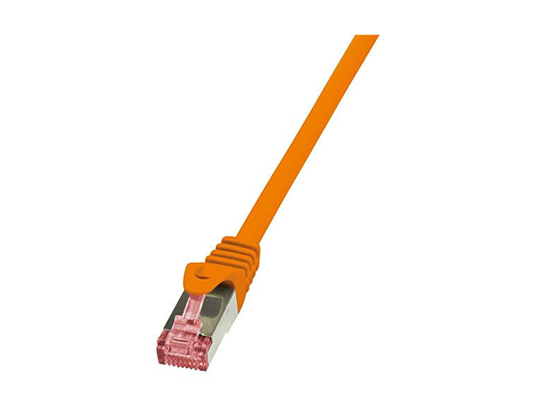 LogiLink Câble patch, Cat. 6, S/FTP, 7,5 m, orange