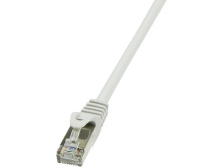 LogiLink Câble patch, Cat. 6, F/UTP, 0,25 m, gris, gaine en