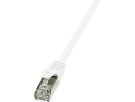 LogiLink Câble patch, Cat. 6, F/UTP, 2,0 m, blanc, gaine en