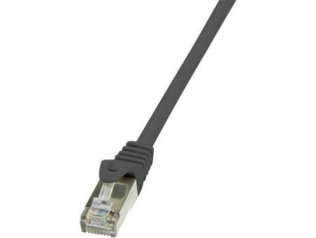 LogiLink Câble patch, Cat. 6, F/UTP, 2,0 m, noir, gaine en