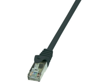 LogiLink Câble patch, Cat. 6, F/UTP, 7,5 m, noir, gaine en