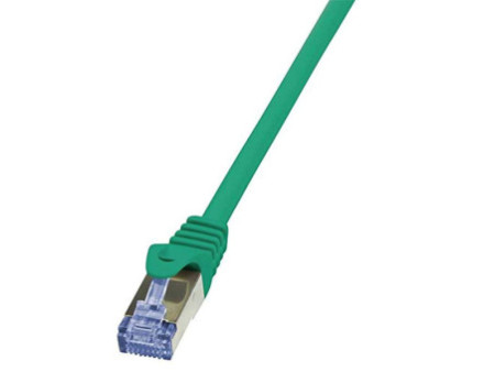 LogiLink Câble patch, Cat. 6A, S/FTP, 0,25 m, vert