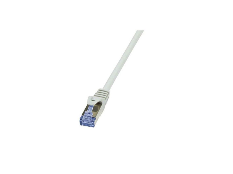 LogiLink Câble patch, Cat. 6A, S/FTP, 0,5 m, gris