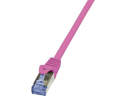 LogiLink Câble patch, Cat. 6A, S/FTP, 5,0 m, rose