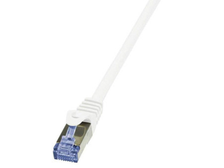 LogiLink Câble patch, Cat. 6A, S/FTP, 7,5 m, blanc