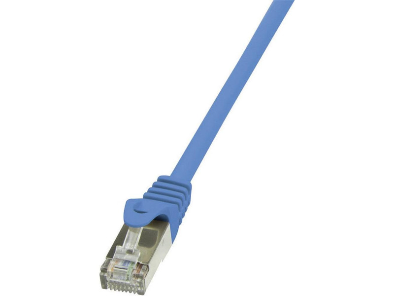 LogiLink Câble Patch, Cat. 5e, F/UTP, 2,O m, bleu, gaine en