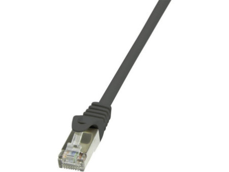 LogiLink Câble Patch, Cat. 5e, F/UTP, 3 m, noir, gaine en