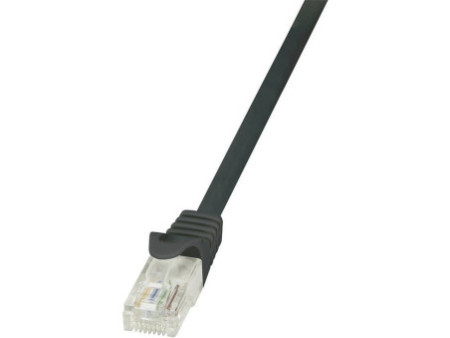 LogiLink Câble patch, Cat. 5, U/UTP, 0,25 m, noir, gaine en