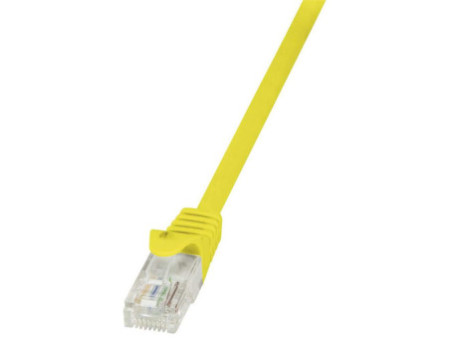LogiLink Câble patch, Cat. 5e, U/UTP, 5,0 m, jaune, gaine en
