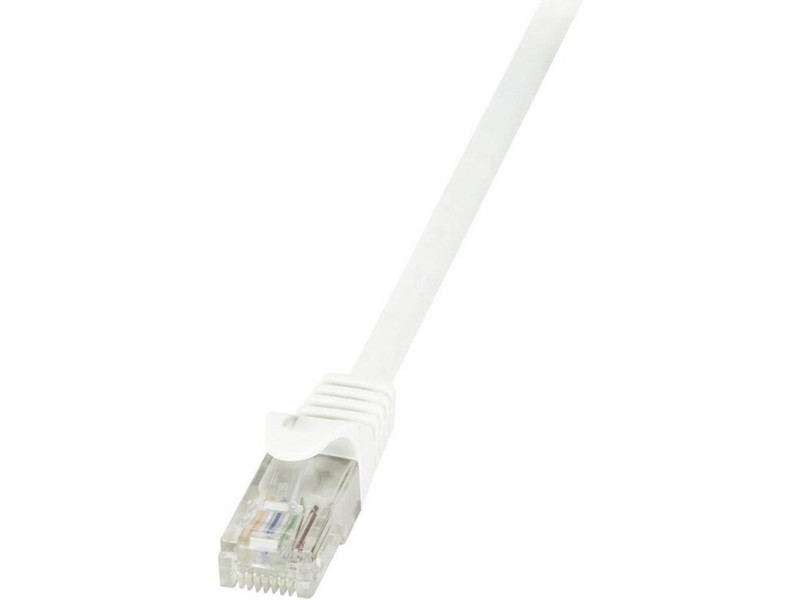 LogiLink Câble patch EconLine, Cat. 6, U/UTP, 0,25 m, blanc