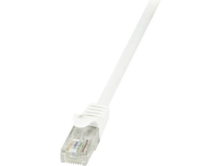 LogiLink Câble patch EconLine, Cat. 6, U/UTP, 0,5 m, blanc
