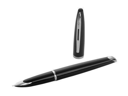 WATERMAN Stylo plume Carène, Laque Noire S.T.