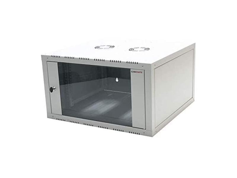 LogiLink Coffret mural, une pièce, 9 U, gris clair