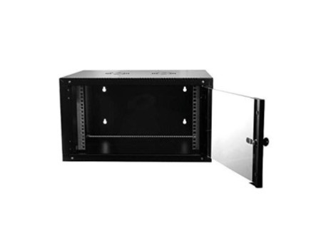 LogiLink Coffret mural 19', une pièce, 9 U, noir