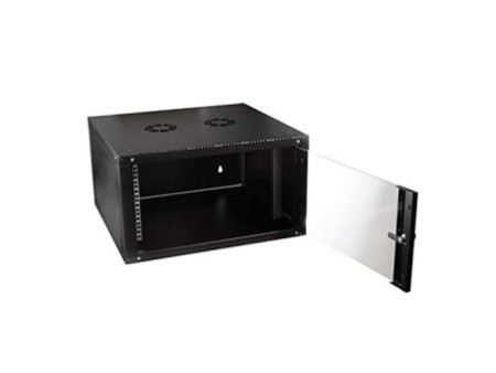 LogiLink Coffret mural 19', une pièce, 9 U, noir