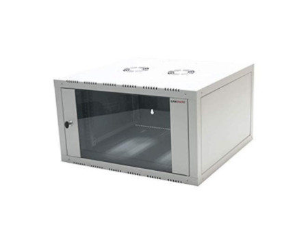 LogiLink Coffret mural 19', une pièce, 15 U, gris clair