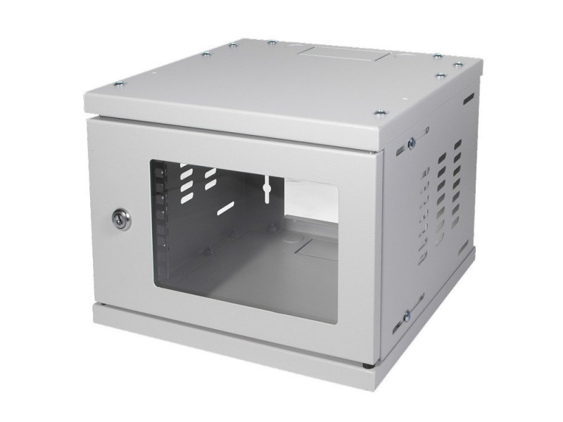 Logilink Coffret mural 10' SoHo, monté, 4 U, gris clair