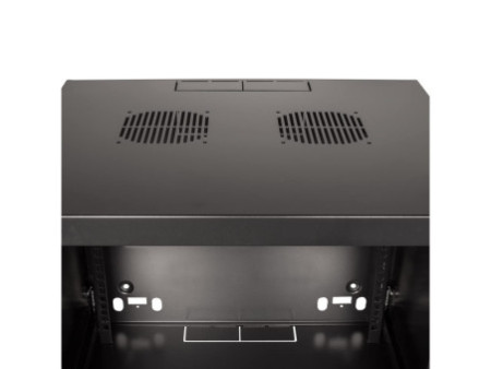 LogiLink Coffret mural 19', une pièce, 6 U, noir-gris