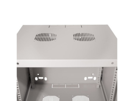 LogiLink Coffret mural, une pièce, 9 U, gris clair