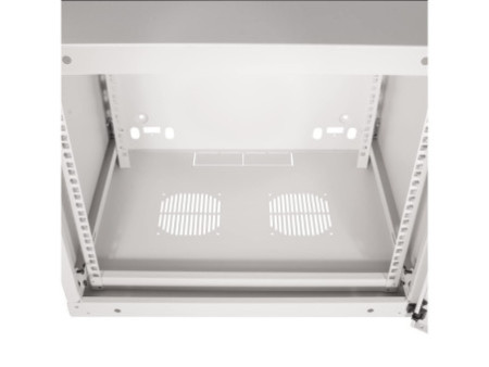 LogiLink Coffret mural, une pièce, 9 U, gris clair