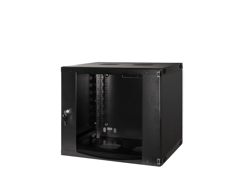 LogiLink Coffret mural 19', une pièce, 9 U, noir-gris